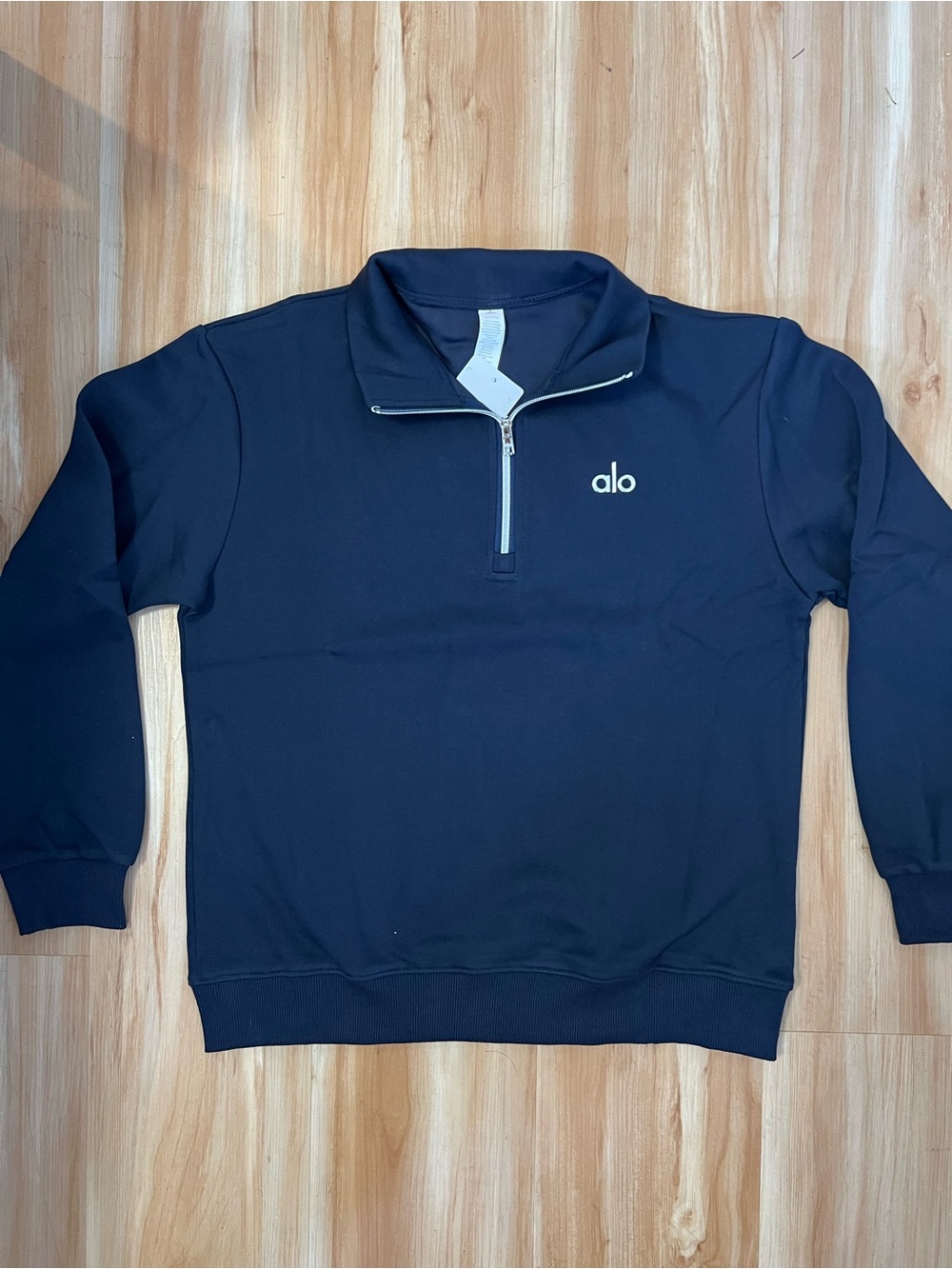 ALO Yoga Navy Half-Zip Pullover & Jogger Set - Picture 2 of 5